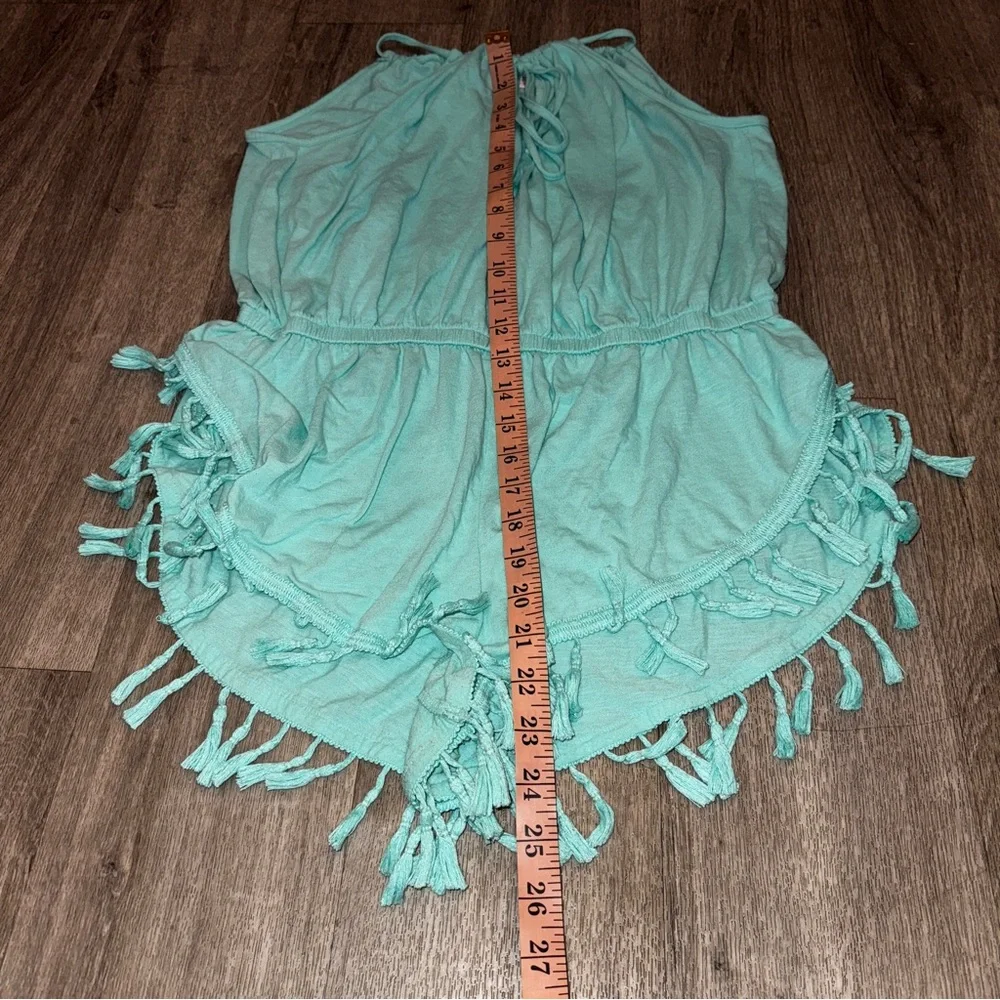 Victoria’s Secret Aqua Fringe Romper